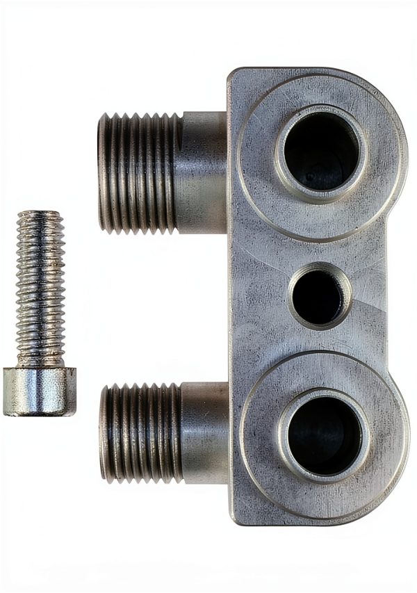 ZNB 8AN 10AN Adapter Fitting CNC Machined Silver-2