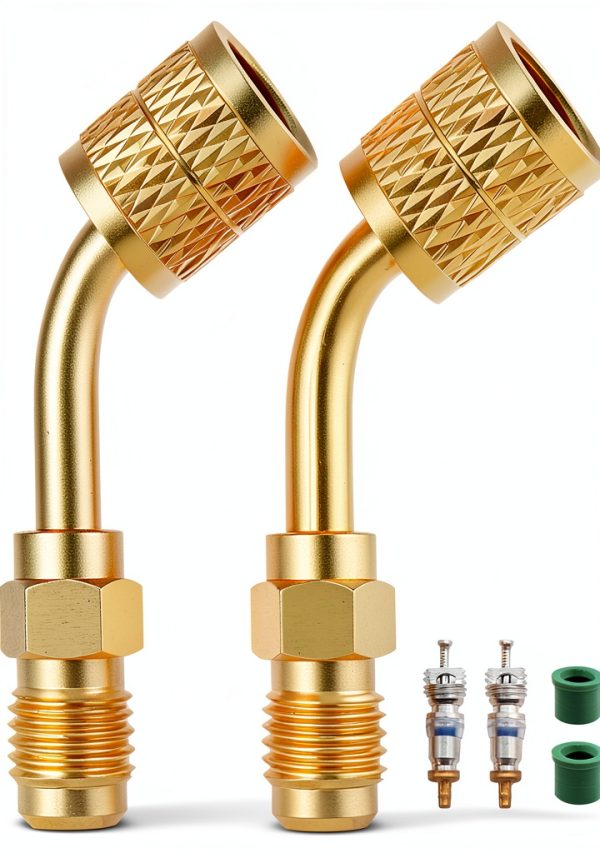 Zepkouel 2 Pack 45° Adapter for Automotive Replacement-0