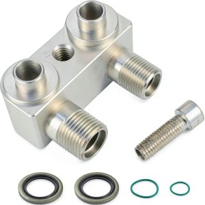 ZNB 8AN 10AN Adapter Fitting CNC Machined Silver-0