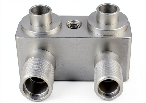 ZNB 8AN 10AN Adapter Fitting CNC Machined Silver-5