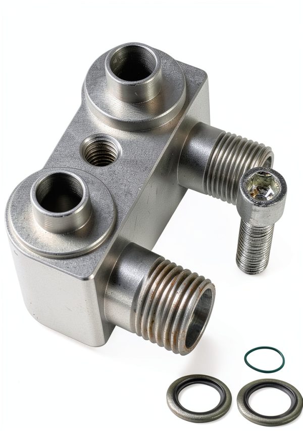 ZNB 8AN 10AN Adapter Fitting CNC Machined Silver-6