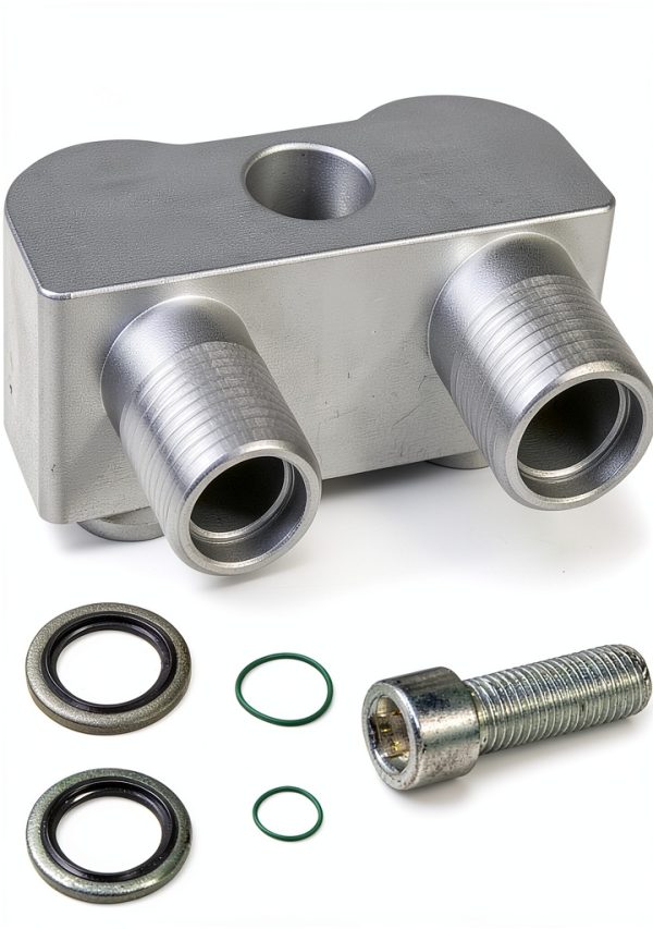 ZNB 8AN 10AN Adapter Fitting CNC Machined Silver-1