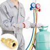 Refrigerant Adapter Otoolling Brass 1/4" Connect-3