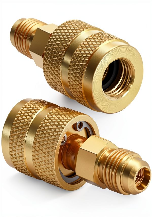 Refrigerant Adapter Otoolling Brass 1/4" Connect-0