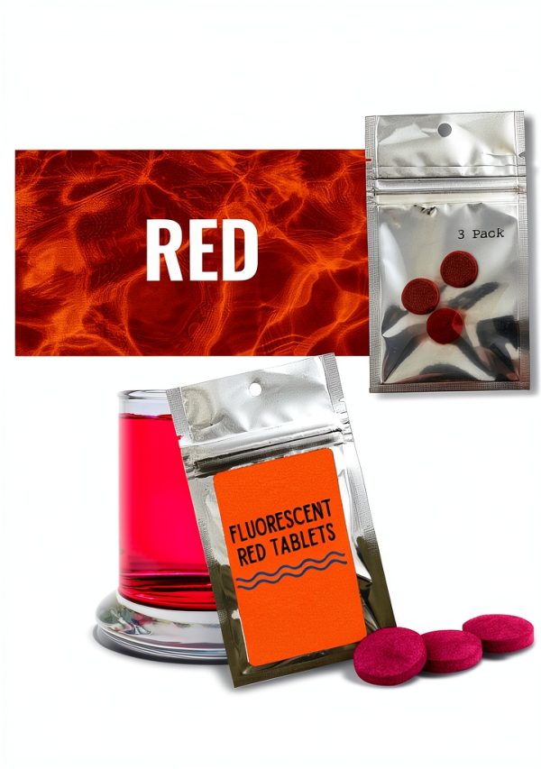 Fluorescent Dye Tablets 3 Pack Green Red Orange NRG-FD-10136-2