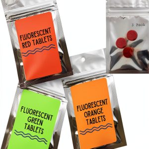 Fluorescent Dye Tablets 3 Pack Green Red Orange NRG-FD-10136-0