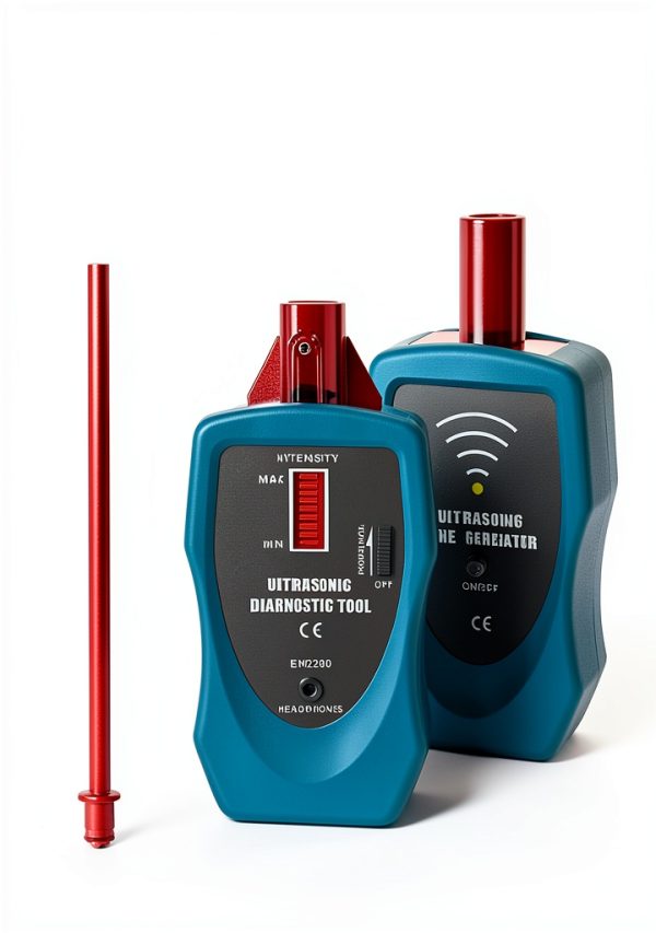 allsun Ultrasonic Leak Detector Diagnostic Stethoscope 36-44kHz Air/Contact Probe,Kit w/Rotary Volume,Tone Generator,Find Vacuum Gas Seal Faults,Auto& Industrial Leak Detection Tool-2