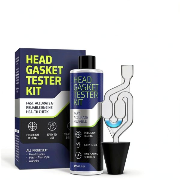 Head Gasket Tester Kit FORTIVO 100+ Tests Radiator Adapter 8oz Fluid-3