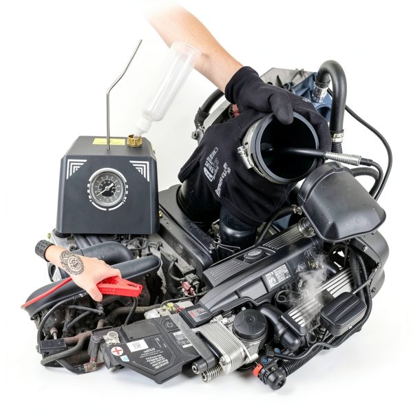 Smoke Machine Automotive Csttler 12V EVAP Leak Detector with Air Pump-4